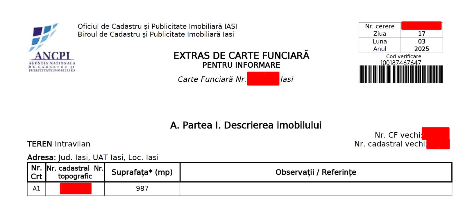 Cartea funciara, ce este si cum se obtine CF